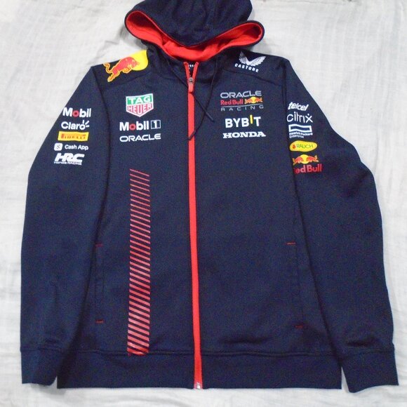 F1 Red Bull Racing Castore Oracle Official Soft Shell Hoodie Unisex Jacket